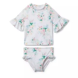 Floral Rash Guard Set